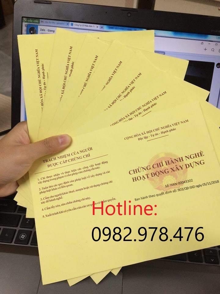 CHỨNG CHỈ HÀNH NGHỀ - MGBĐS - XÂY DỰNG